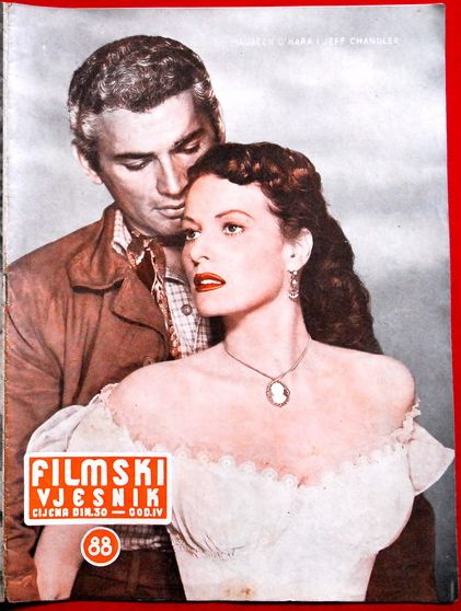 FILMSKI VJESNIK magazine side cover Issue 88  1955