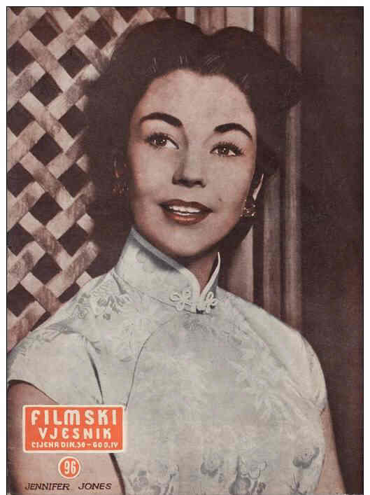 FILMSKI VJESNIK magazine side cover Issue 96  1955