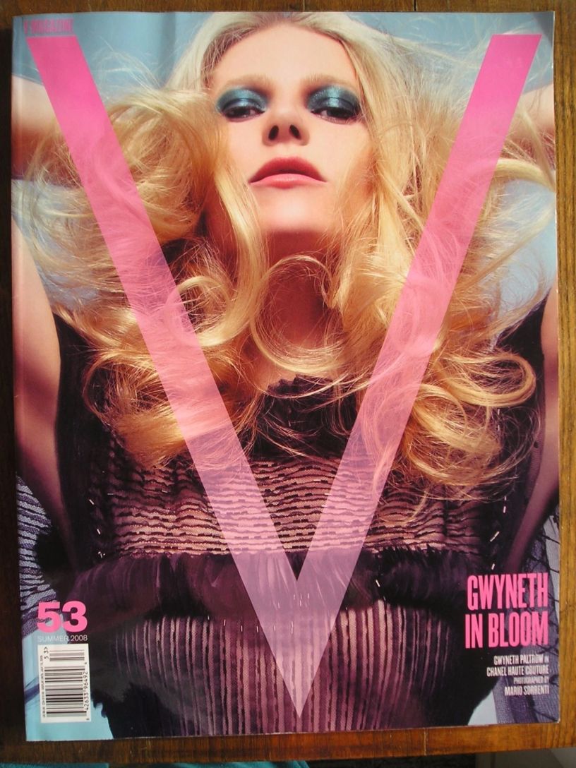 V MAGAZINE magazine side cover Issue 53 Summer 2008