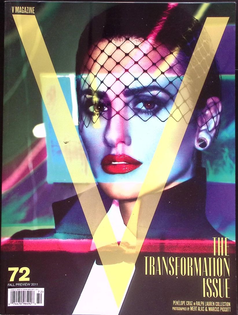 V MAGAZINE magazine side cover Issue 72 Fall 2011
