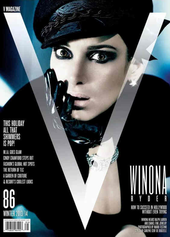V MAGAZINE magazine side cover Issue 86 Winter 2013