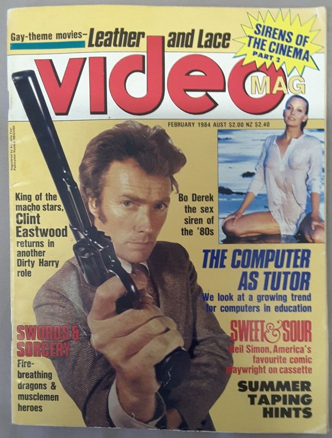 VIDEO MAG magazine side cover  February 1984
