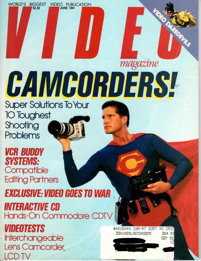 VIDEO MAGAZINE (USA) magazine side cover June 1991