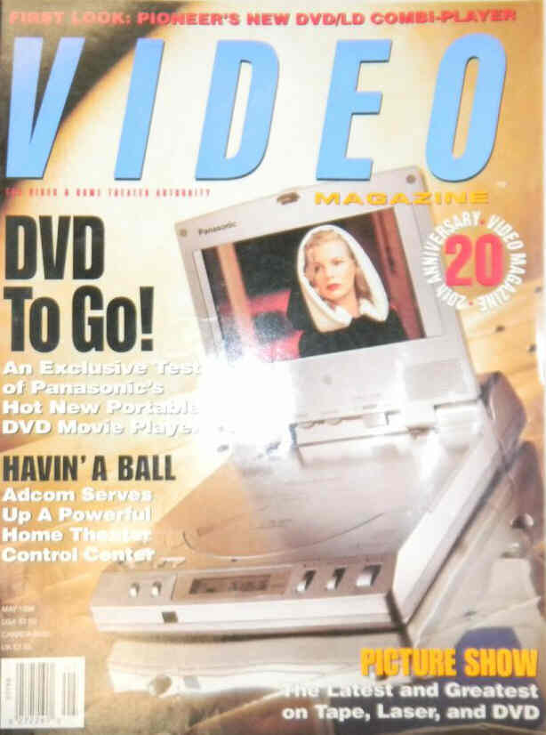 VIDEO MAGAZINE (USA) magazine side cover May 1998