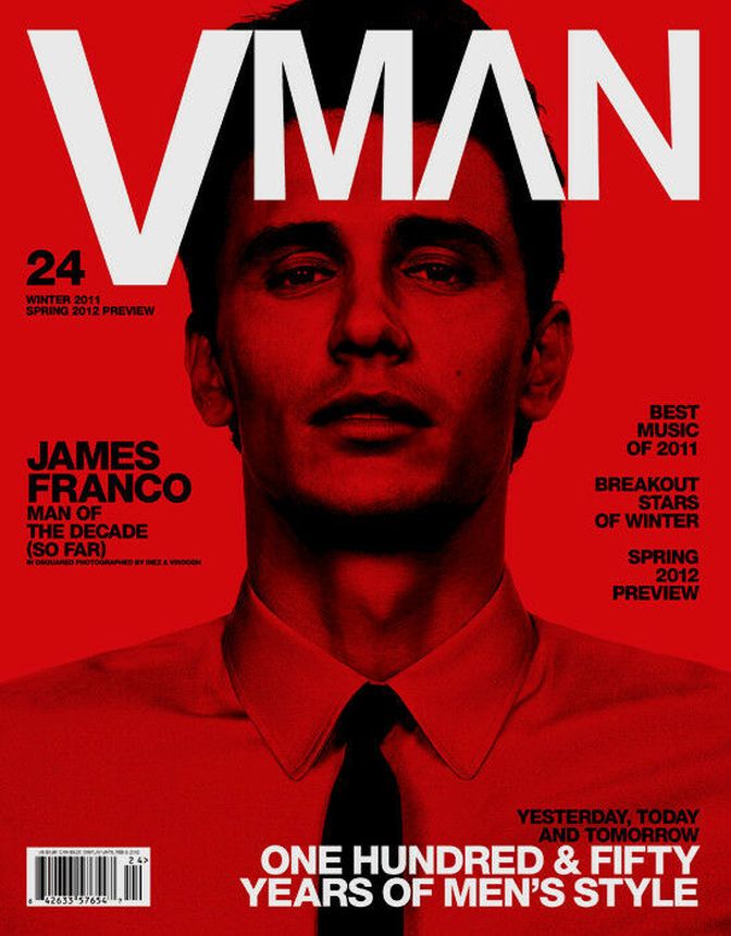 V MAN magazine side cover Issue 24 Winter 2011