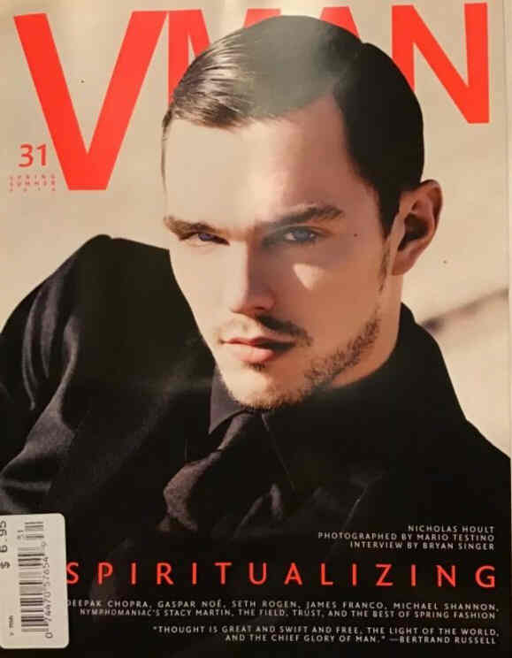 V MAN magazine side cover Issue 31 Spring 2014