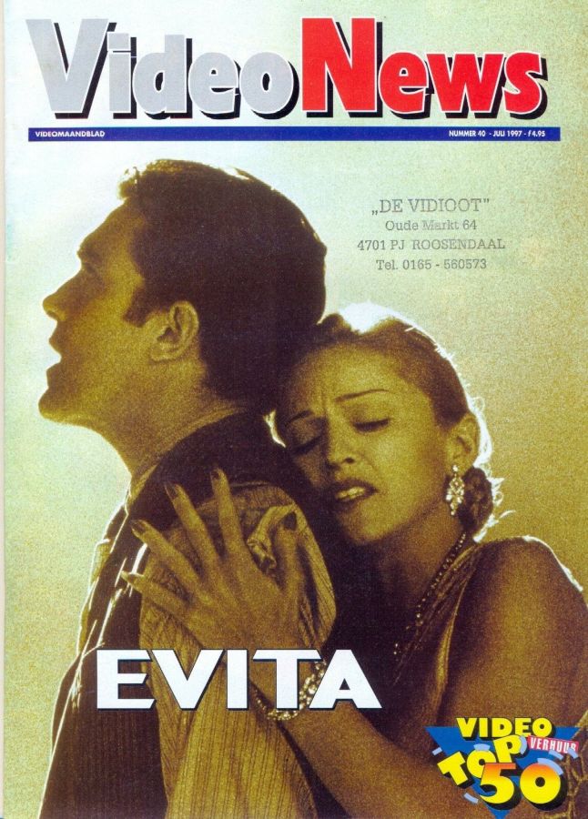 VIDEO NEWS NETHERLANDS magazine side cover Issue 40  July 1997