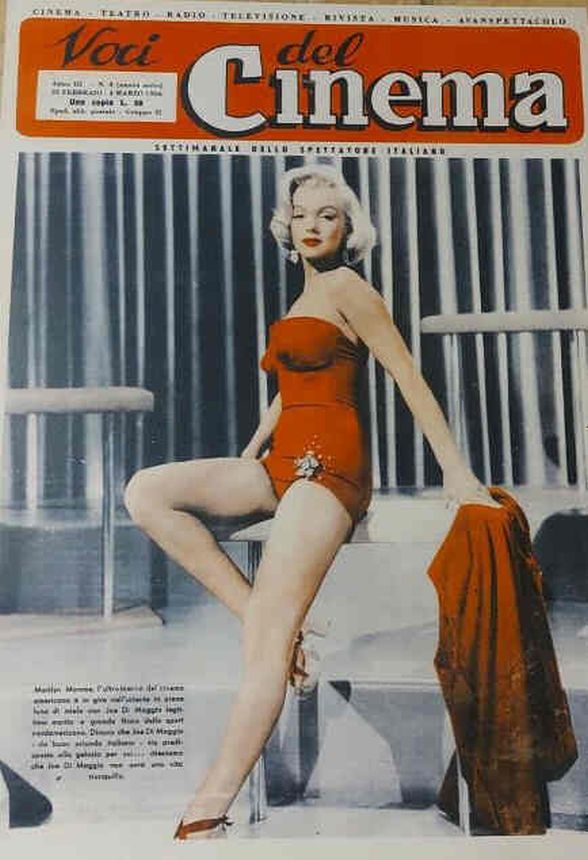 VOCI DEL CINEMA magazine side cover Issue 3 25 February 1954