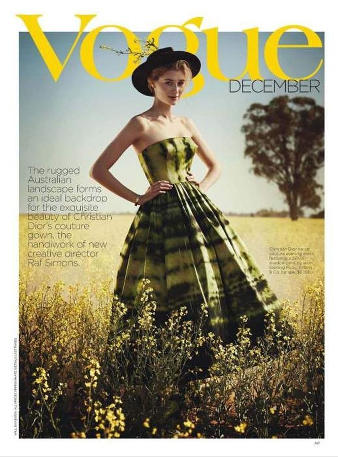 VOGUE ARGENTINA magazine side cover  December 2012