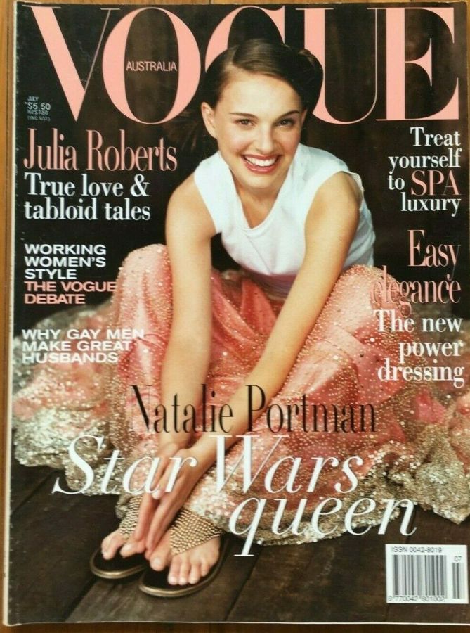 VOGUE AUSTRALIA magazine side cover  July 1999