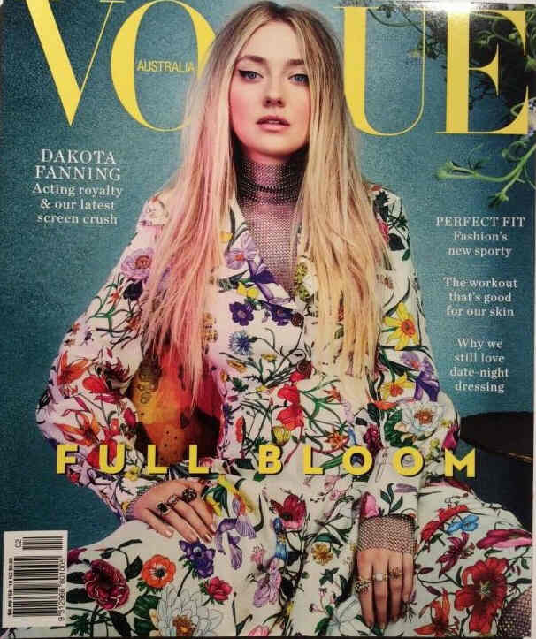 VOGUE AUSTRALIA magazine side cover  February 2018