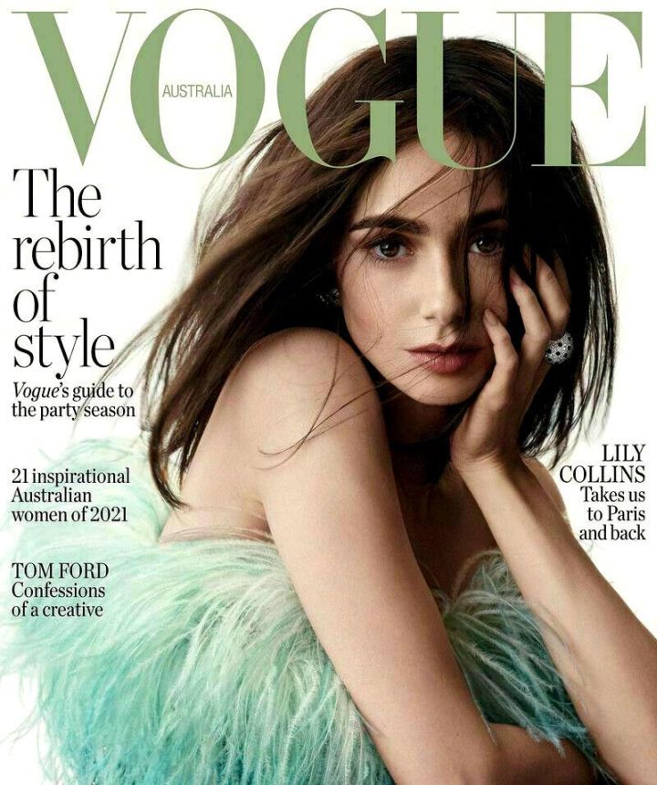 VOGUE AUSTRALIA magazine side cover  December 2021