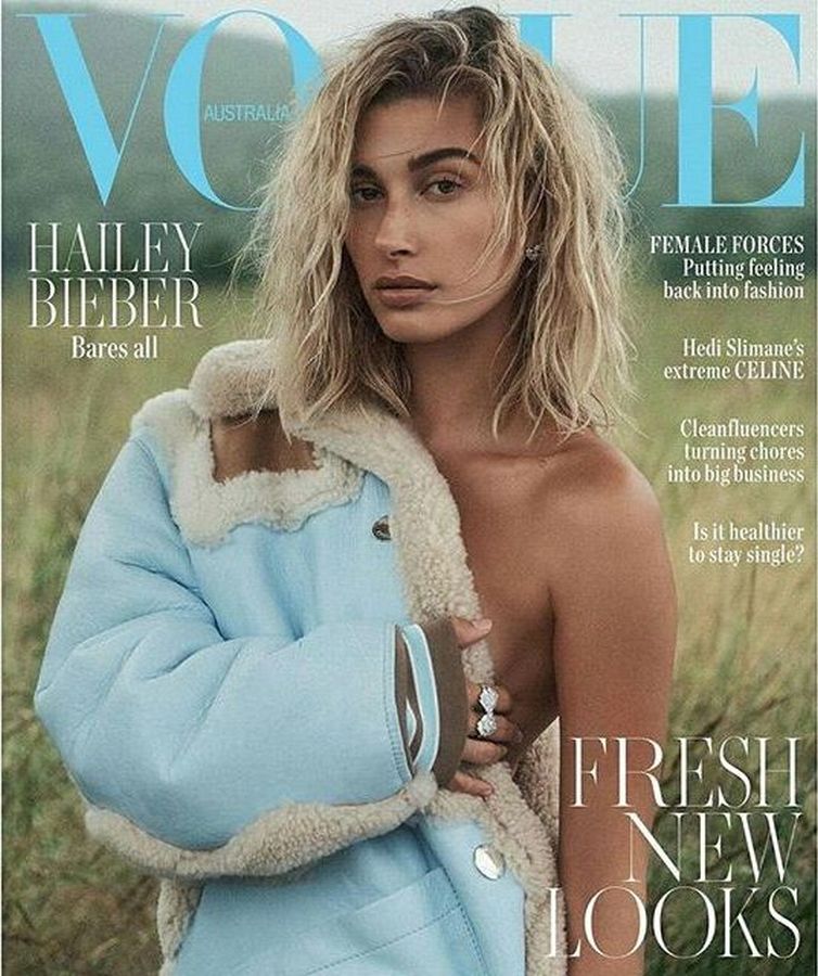 VOGUE AUSTRALIA magazine side cover  October 2019