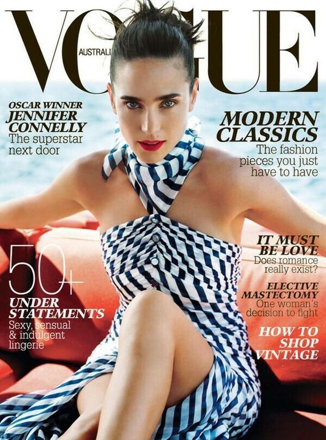 VOGUE AUSTRALIA magazine side cover  February 2008