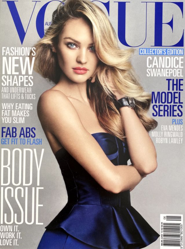 VOGUE AUSTRALIA magazine side cover  June 2013