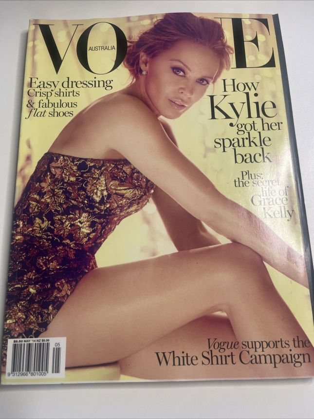 VOGUE AUSTRALIA magazine side cover  May 2014