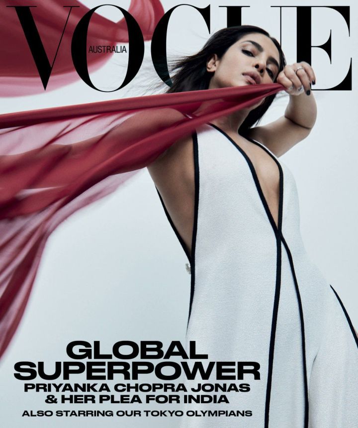 VOGUE AUSTRALIA magazine side cover  June 2021