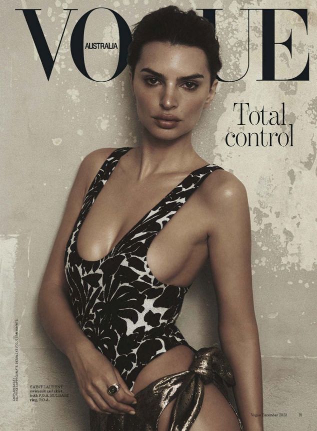 VOGUE AUSTRALIA magazine side cover  December 2023