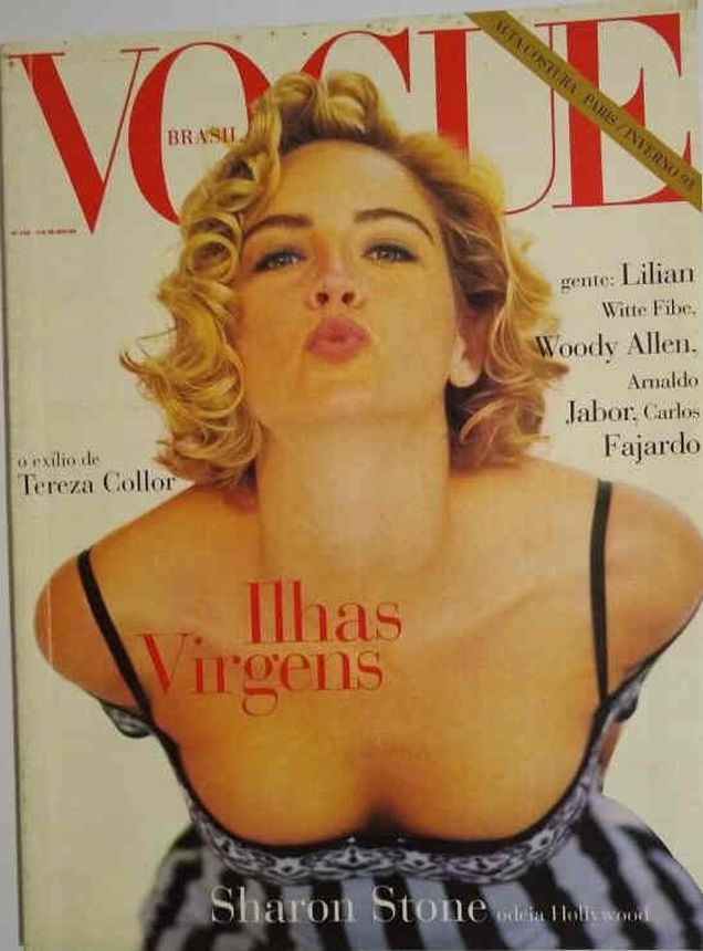 VOGUE BRAZIL magazine side cover Issue 190   1992