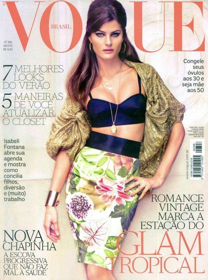 VOGUE BRAZIL magazine side cover  August 2011