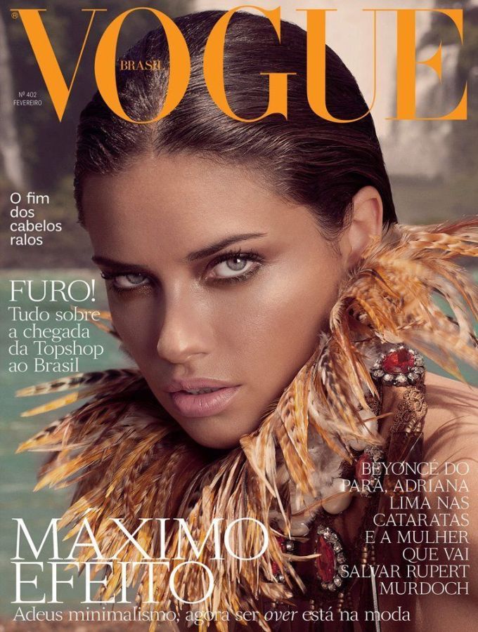 VOGUE BRAZIL magazine side cover  February 2012