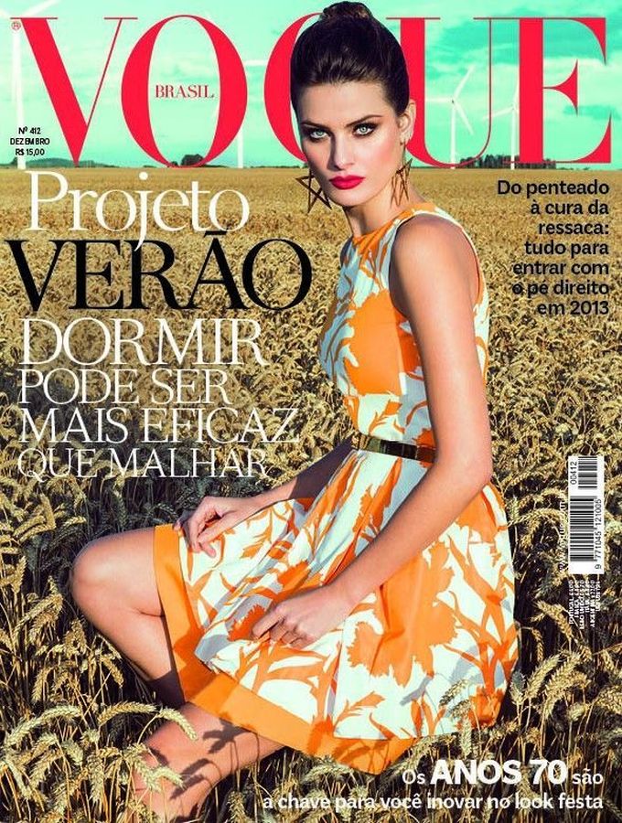 VOGUE BRAZIL magazine side cover  December 2012