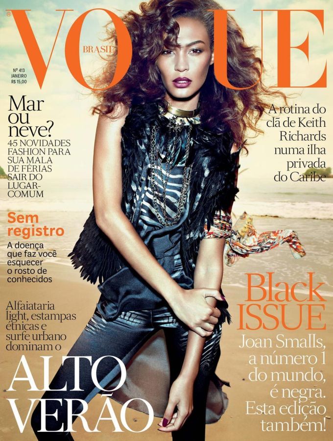 VOGUE BRAZIL magazine side cover  January 2013