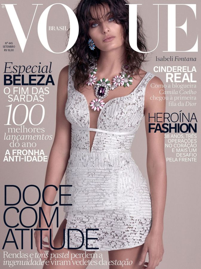 VOGUE BRAZIL magazine side cover  September 2015