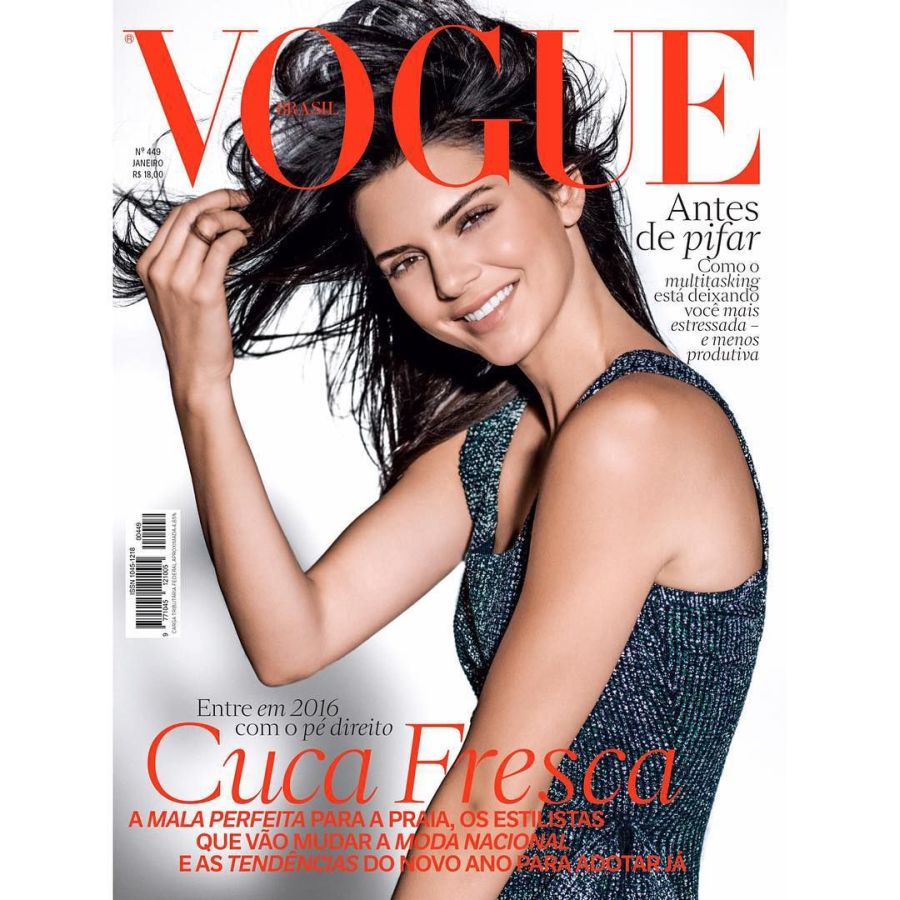 VOGUE BRAZIL magazine side cover  January 2016