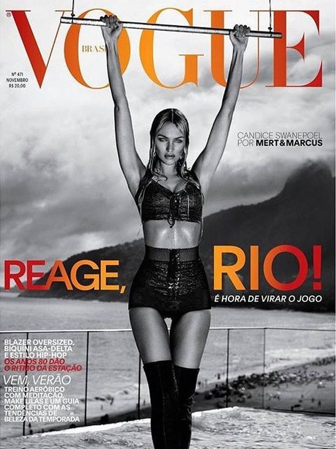 VOGUE BRAZIL magazine side cover  November 2017