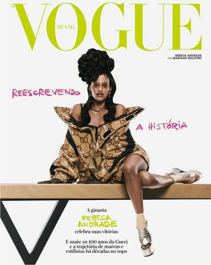 VOGUE BRAZIL magazine side cover  October 2021