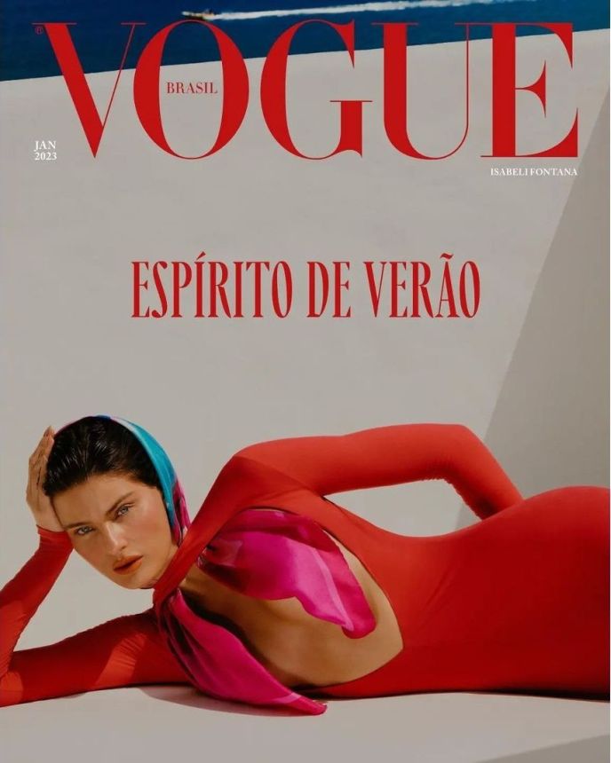 VOGUE BRAZIL magazine side cover  January 2023