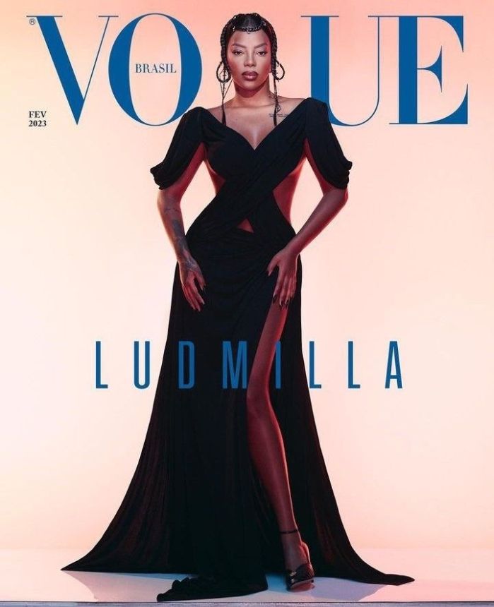 VOGUE BRAZIL magazine side cover  February 2023