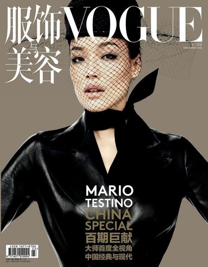 VOGUE CHINA magazine side cover  December 2013