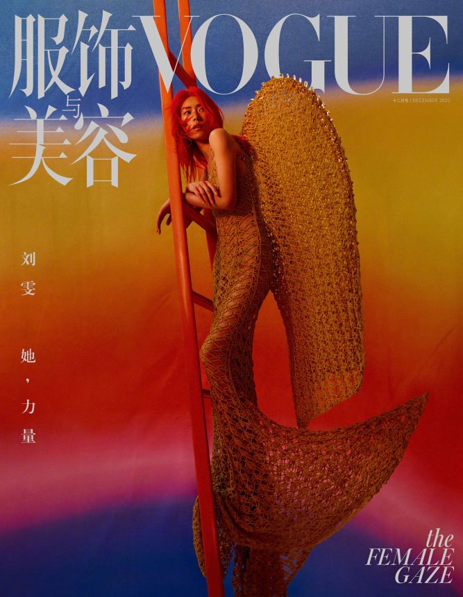 VOGUE CHINA magazine side cover  December 2022