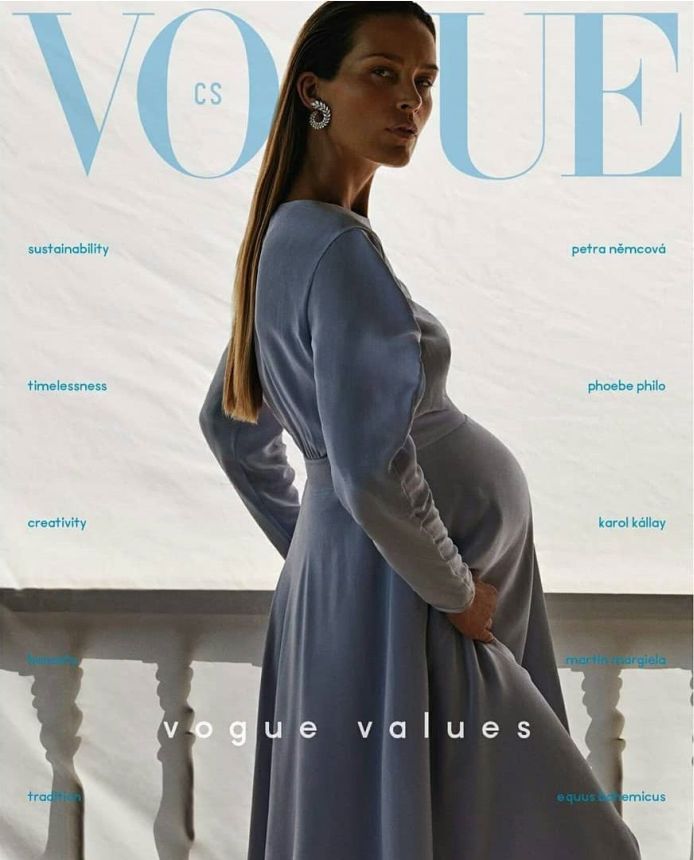 VOGUE CZECH magazine side cover  January 2020