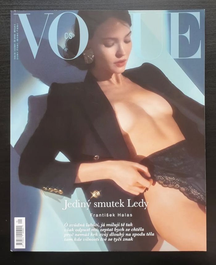 VOGUE CZECH magazine side cover  January/February 2021