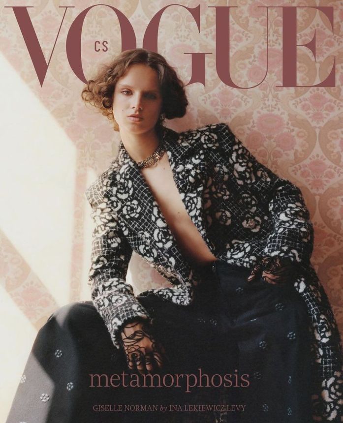 VOGUE CZECH magazine side cover  November 2023