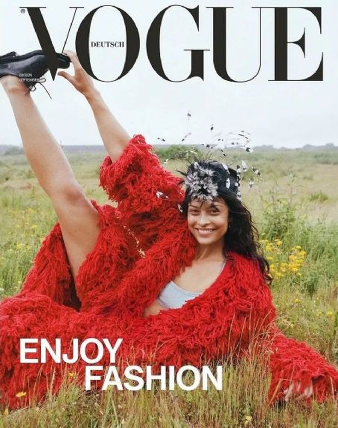 VOGUE GERMANY magazine side cover  September 2024