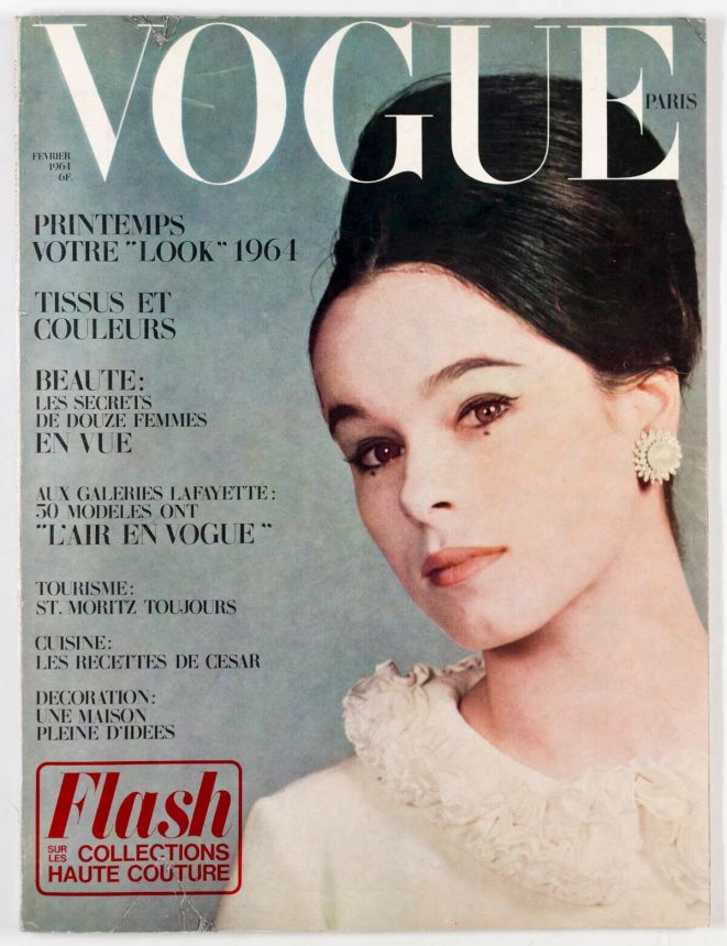 VOGUE FRANCE magazine side cover  February 1961