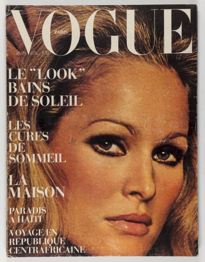 VOGUE FRANCE magazine side cover  June/July 1972