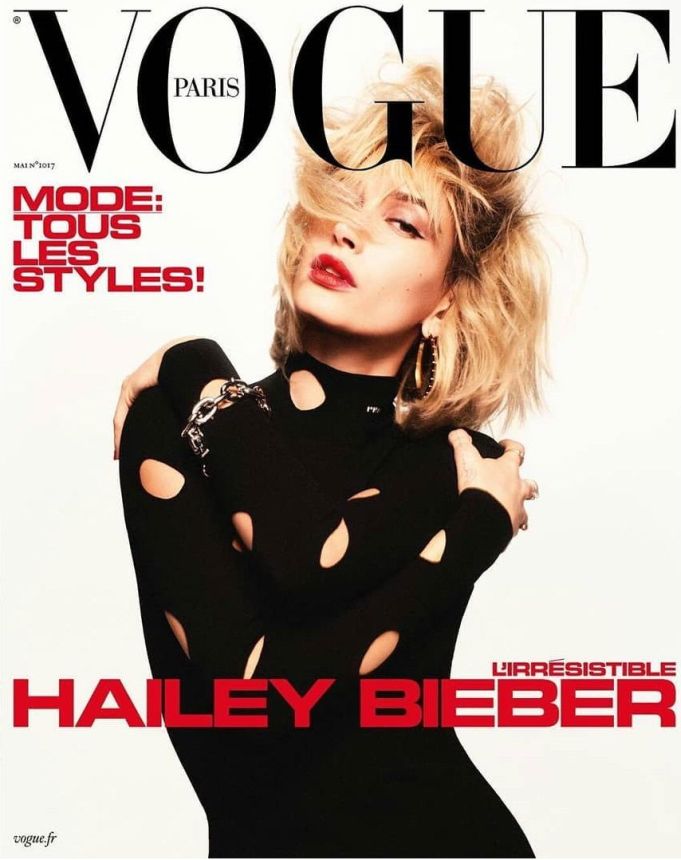 VOGUE FRANCE magazine side cover  May 2021