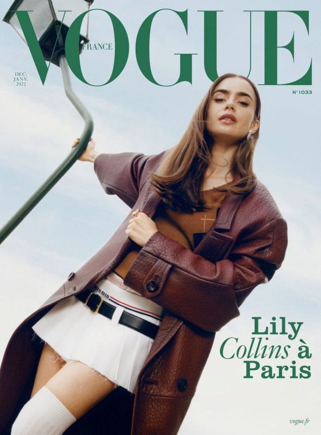 VOGUE FRANCE magazine side cover  December 2022/ January 2023 