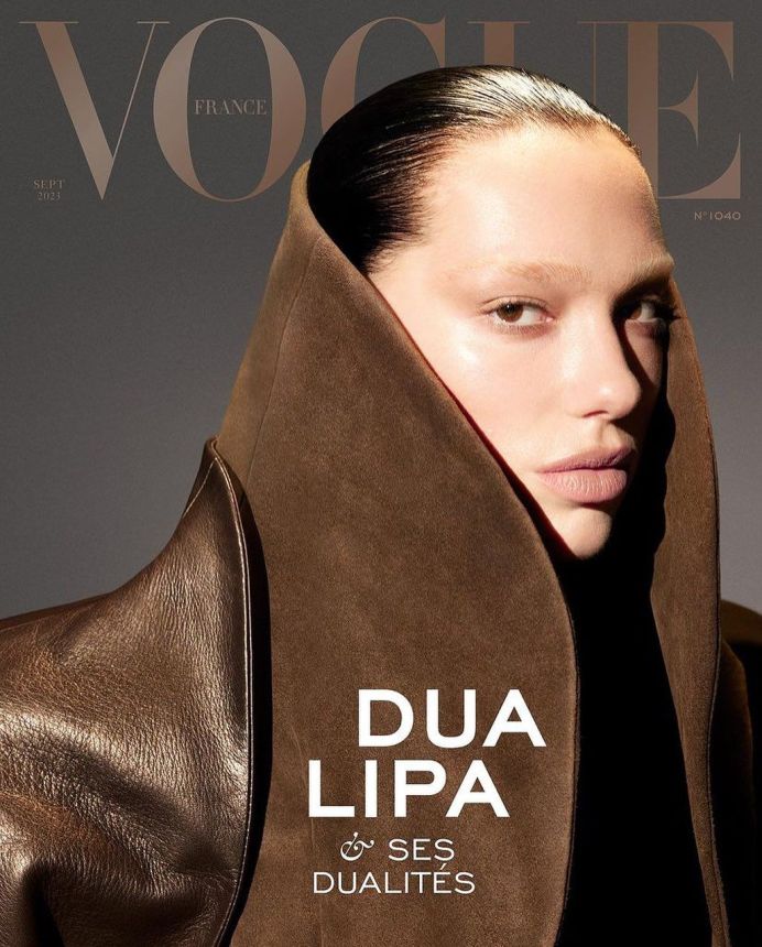 VOGUE FRANCE magazine side cover  September 2023
