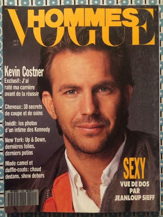 VOGUE HOMMES magazine side cover Issue 123  October 1989