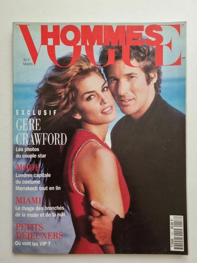 VOGUE HOMMES magazine side cover Issue 157  March 1993