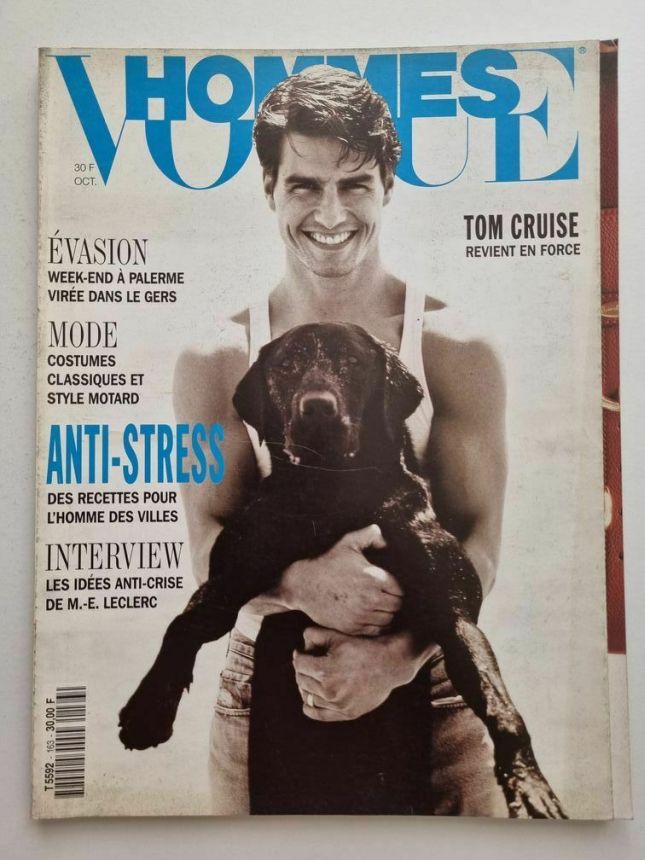 VOGUE HOMMES magazine side cover Issue 163  October 1993