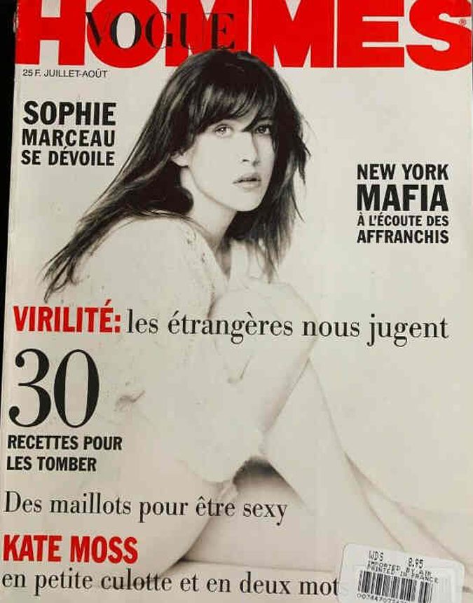 VOGUE HOMMES magazine side cover Issue 171  July/August 1994