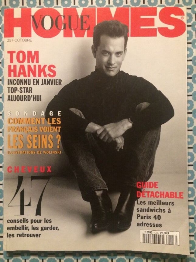 VOGUE HOMMES magazine side cover Issue 173  October 1994