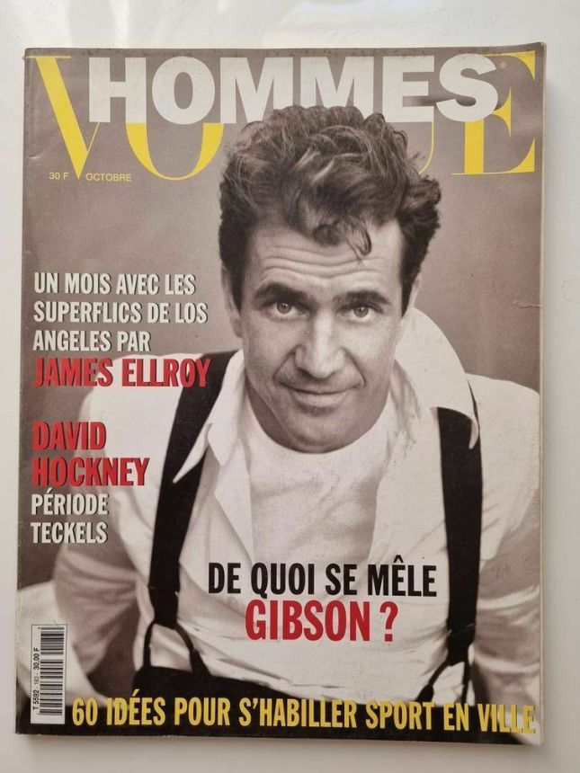 VOGUE HOMMES magazine side cover Issue 183  October 1995